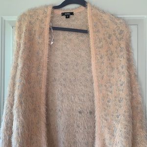 XOXO Oversized Furry Pink Leopard Sweater